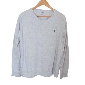 Polo Ralph Lauren Grey Long Sleeve Tee Shirt Men's Size Large
